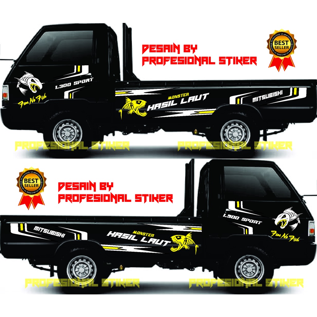 Stiker Mobil Pick Up L300 Stiker Body Mobil L300 Stiker Cutting L300 Stiker Ikan L300