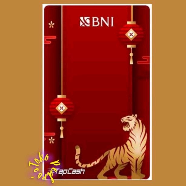 Tapcash Imlek / Chinese New Year 2022 - Macan *Tiger* RED Original /Like eMoney eTOLL Flazz or Brizzi