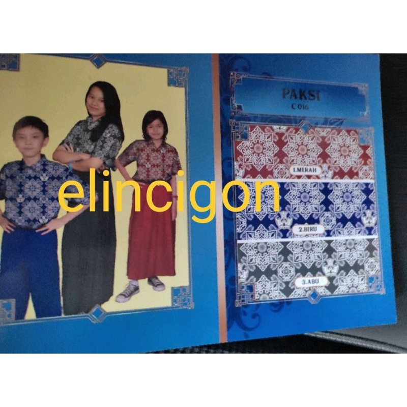 BATIK SEKOLAH MOTIF PAKSI/BATIK SERAGAM METERAN