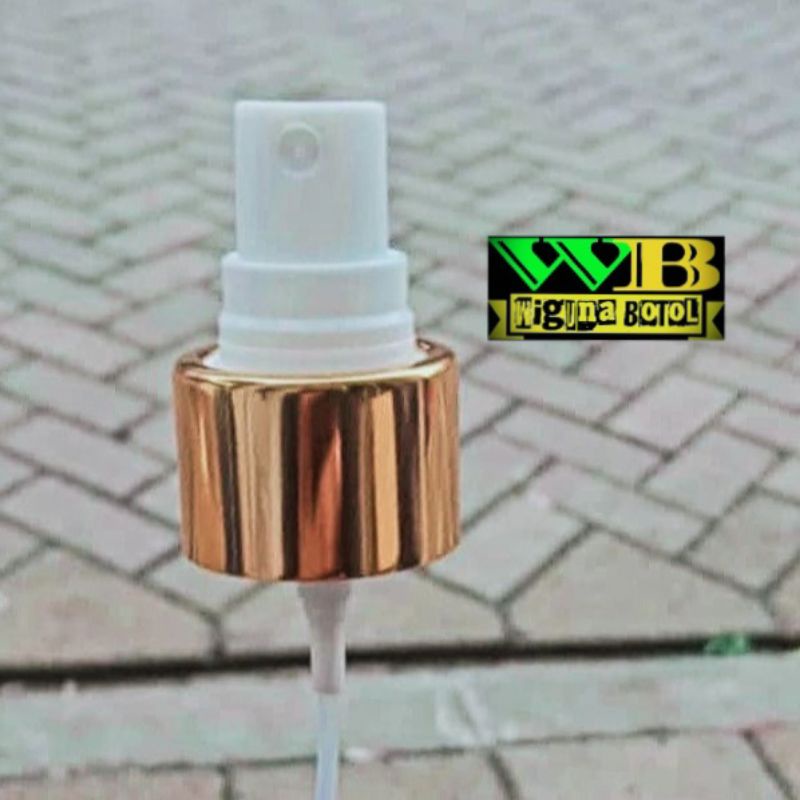 Tutup Spray Neck 24 Gold / Spray Neck 24 Ring Alumunium gold Half cap