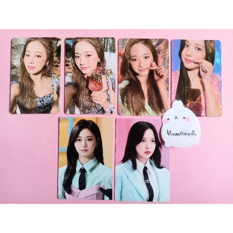 PHOTOCARD OFFICIAL TZUYU MINA TWICE PC ALBUM TASTE OF LOVE TOL GELAS LOVE  MONOGRAPH LIMITED FULL OF