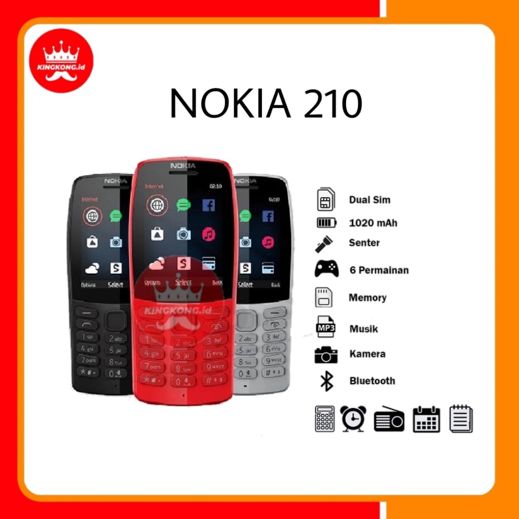 NOKIA 210 (GARANSI RESMI TAM)