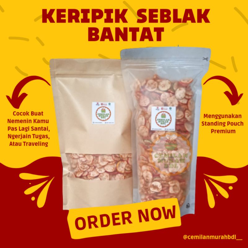 

Keripik Seblak Bantet 500 Gram (Kemasan Premium) / Cemilan Murah BDL