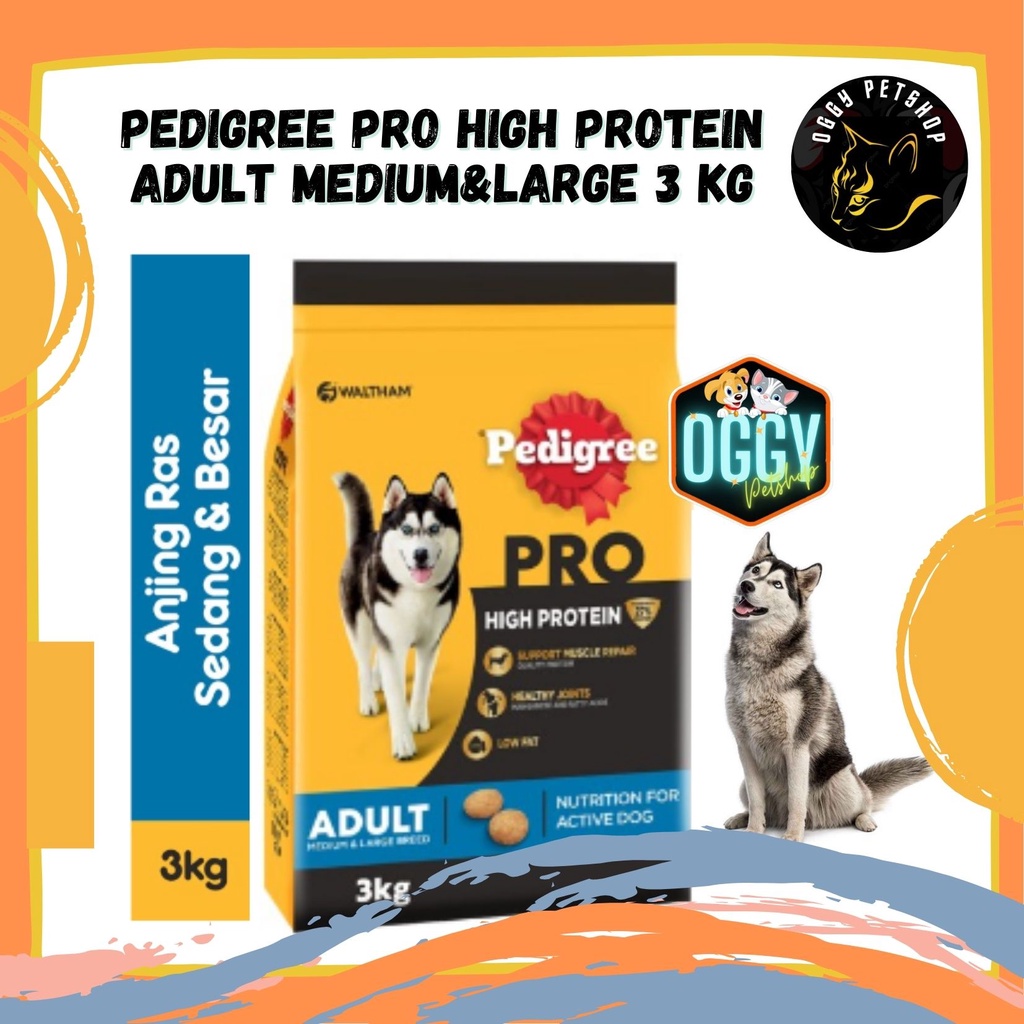 Pedigree Pro High Protein Adult Medium&amp;Large 3 kg