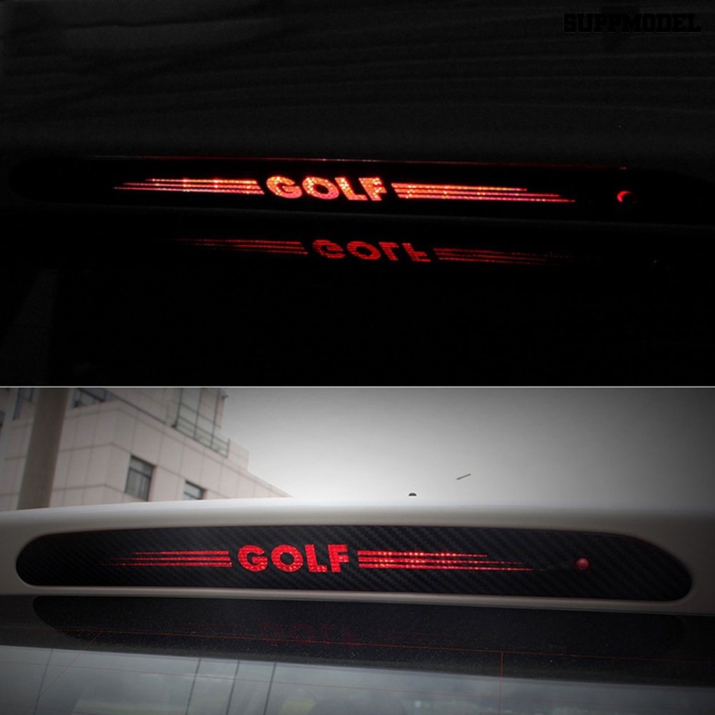 [SM] Self-adhesive Auto Mobil Serat Karbon Stiker Berhenti Lampu Rem Decal Untuk VW Golf Series