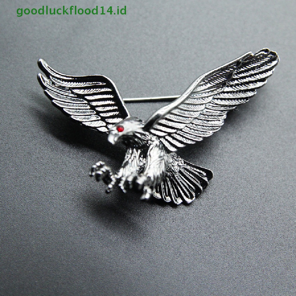 [GOOGFOUR] Fashion Pria Vintage Eagle Pin Bros Dekorasi Korsase Lencana Perhiasan Hadiah [TOP]