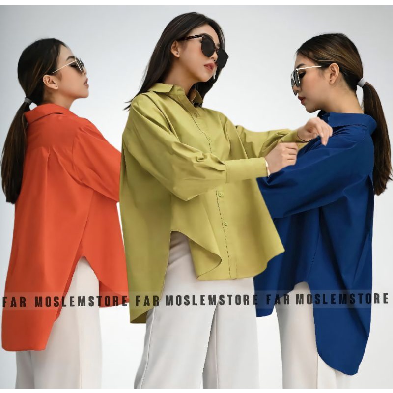 VENNA BLOUSE KATUN PARIS PREMIUM ATASAN OVERSIZE LD 120/RIKA TOP KATUN PREMIUM/BLOUSE WANITA KEKINIAN/FAR MOSLEMSTORE