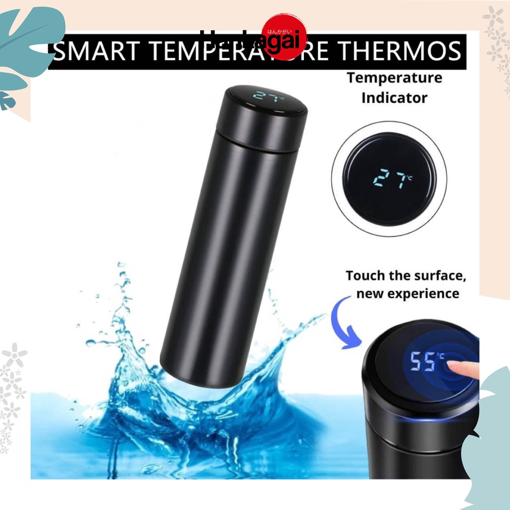 Termos LED Indikator Suhu Temperatur Botol Minum Air Panas Dingin Stainless Steel Thermos