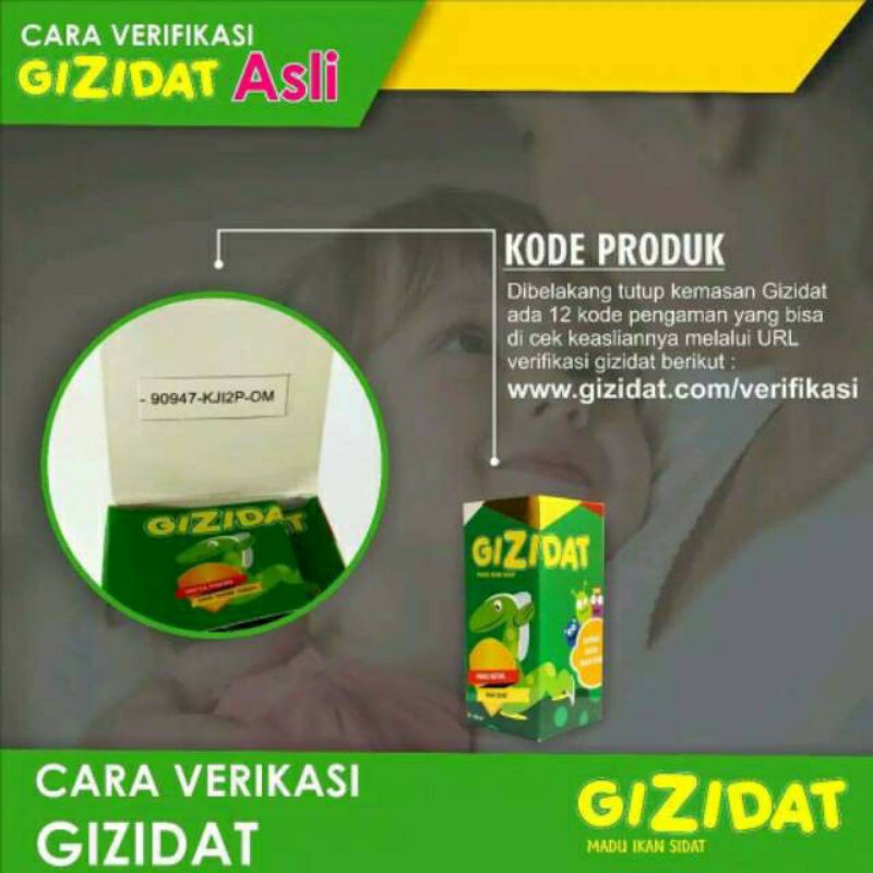 GIZIDAT ORIGINAL - Madu Penambah Nafsu Makan Anak