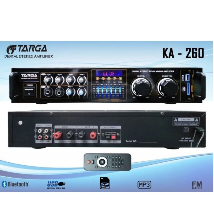 Power amplifier karaoke targa ka 260 Bluetooth