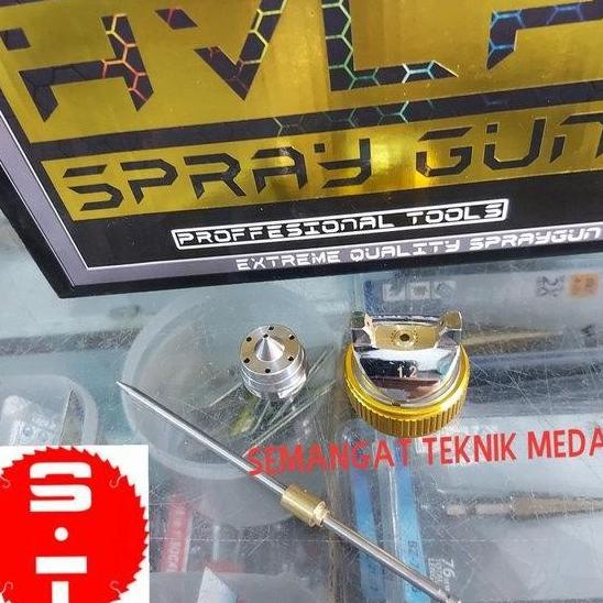 Sparepart Nozzle Set Spray Gun Angin Hvlp H-2008 H2008 1.2 1.2Mm