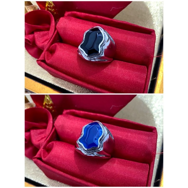CINCIN TEROMPAH NABI / CINCIN BATU / CINCIN ISLAMI BATU OBSIDIAN