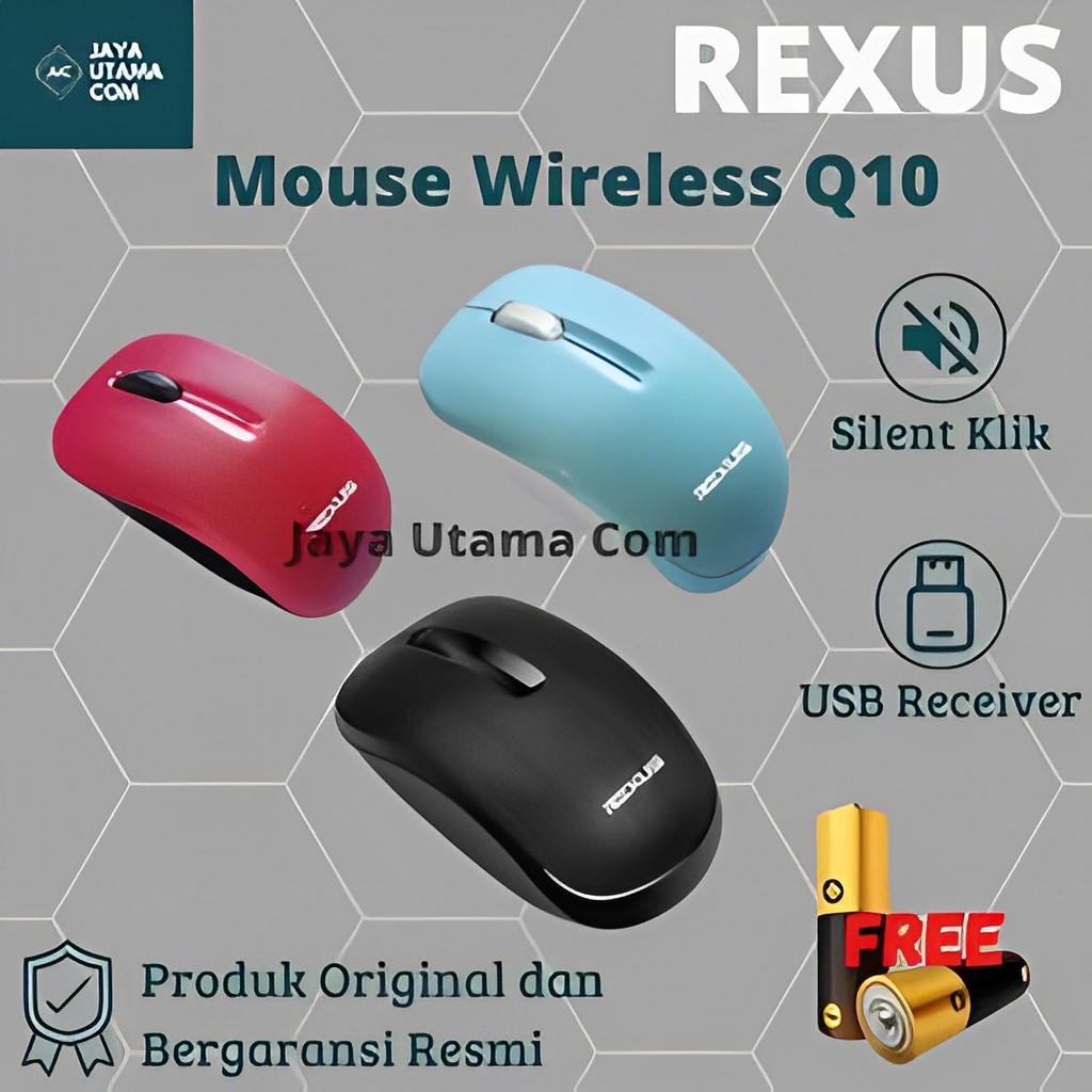 Rexus Mouse Wireless Office Q10 Silent Click Original