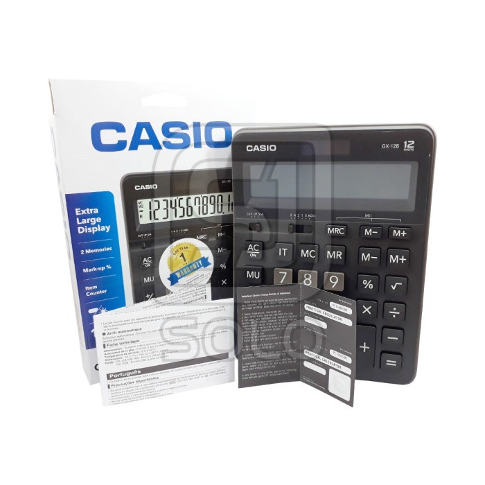 

Kalkulator Casio Dekstop Calculator GX-120B, 12B, 14B, 16B