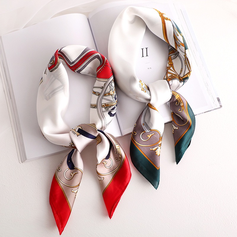 Poppy Scarf Leher Scarf Tas Import Silk High Quality Halus
