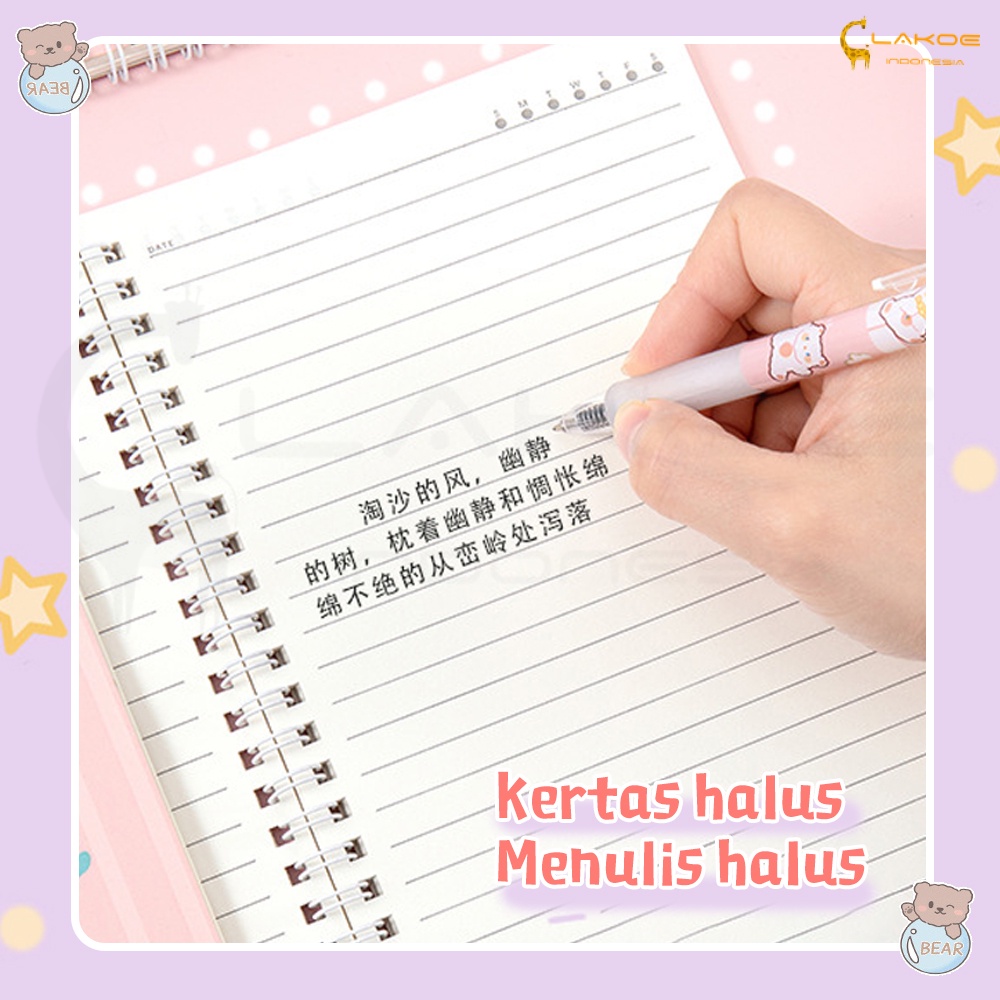 Notebook Ring Buku tulis ring buku catatan ukuran A5