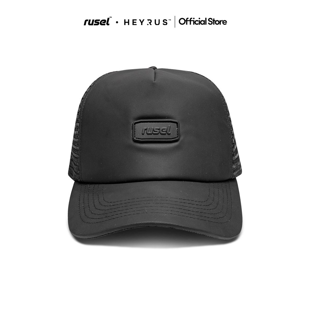 RUSEL CO I Caps Alexy  I Black On Black I Topi Pria l Topi Trucker