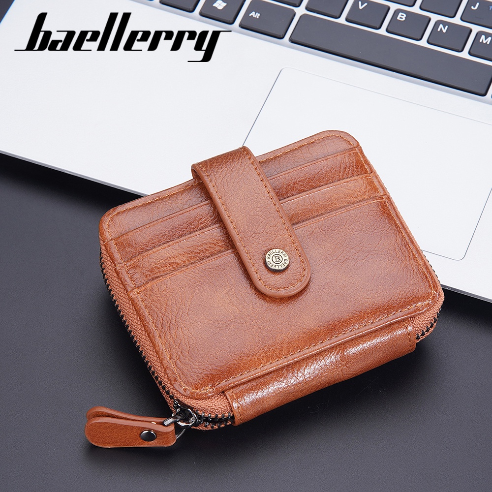 BAELLERRY D9322 Dompet Kartu Pria Bahan Kulit PU Leather Premium WATCHKITE WKOS