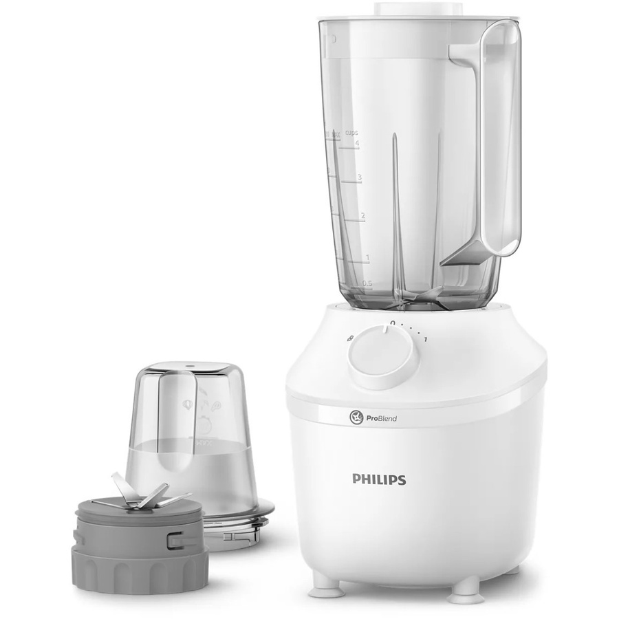 PHILIPS Blender Plastik 1 Liter HR 2042 - Merah/Putih