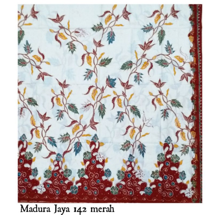 Kain h santoso batik katun primis unggul jaya motif madura jaya 142