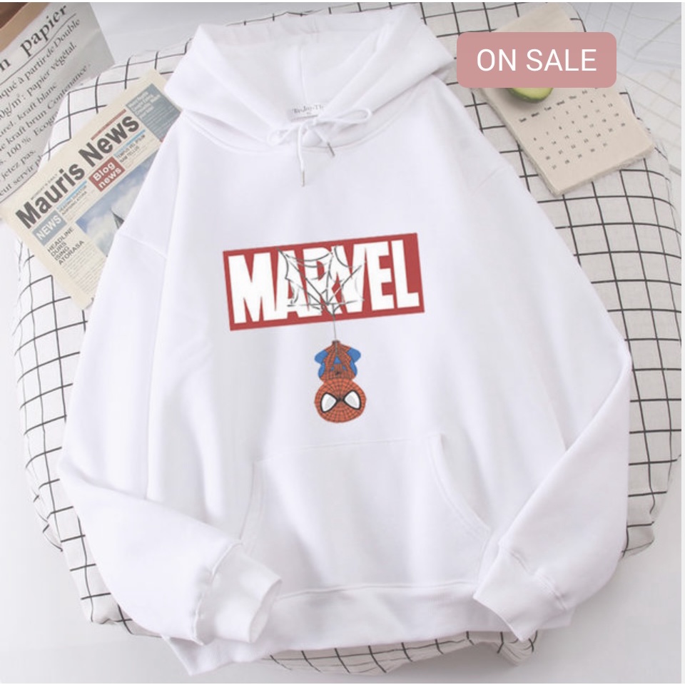 Jaket Hoodie Anak Viral MARVEL SPIDERMAN II Jumper Hoodie Anak  MARVEL SPIDERMAN II Sweater Hoodie Kids Sz M - XL ( Laki Laki &amp; Peremepuan )