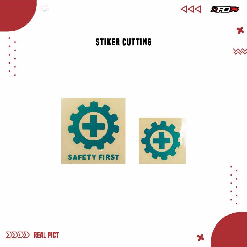 stiker cutting k3 safety first,stiker helm