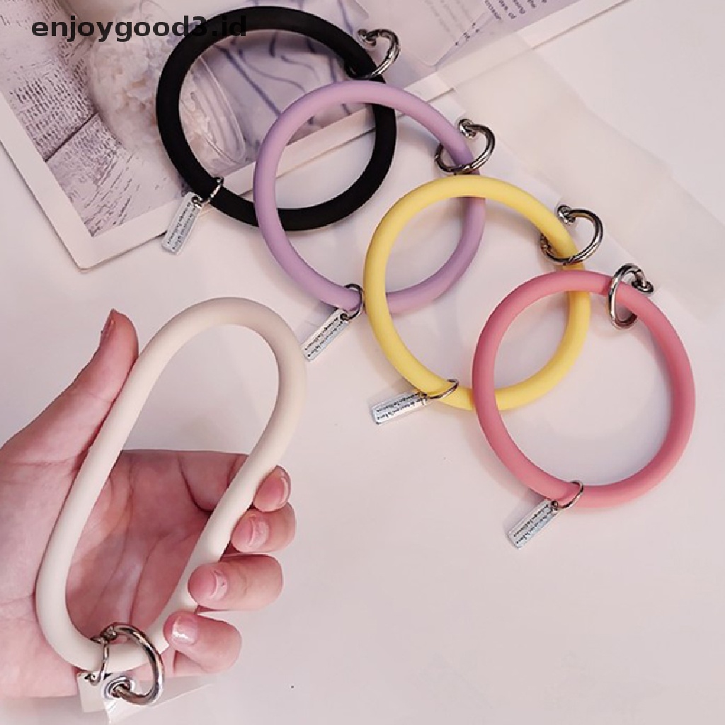 [Rready Stock] Universal Handphone Gantung Cincin Lanyard Tali Anti Hilang Gantungan Kunci Silikon (ID)