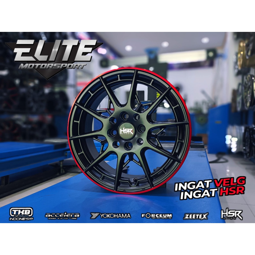 Velg Racing Mobil Agya Ayla Avanza Ring 15 Lebar 6.5 Lubang 4 Velg HSR CK05