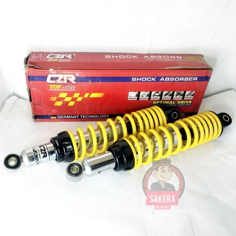 shock breaker standart/variasi non tabung/tidak tabung tinggi 340mm/skok blakang termurah/shok belak