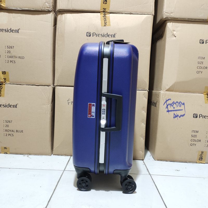 Koper Fiber President 5259 Hardcase/Ceklek Original - kabin size dan Bagasi