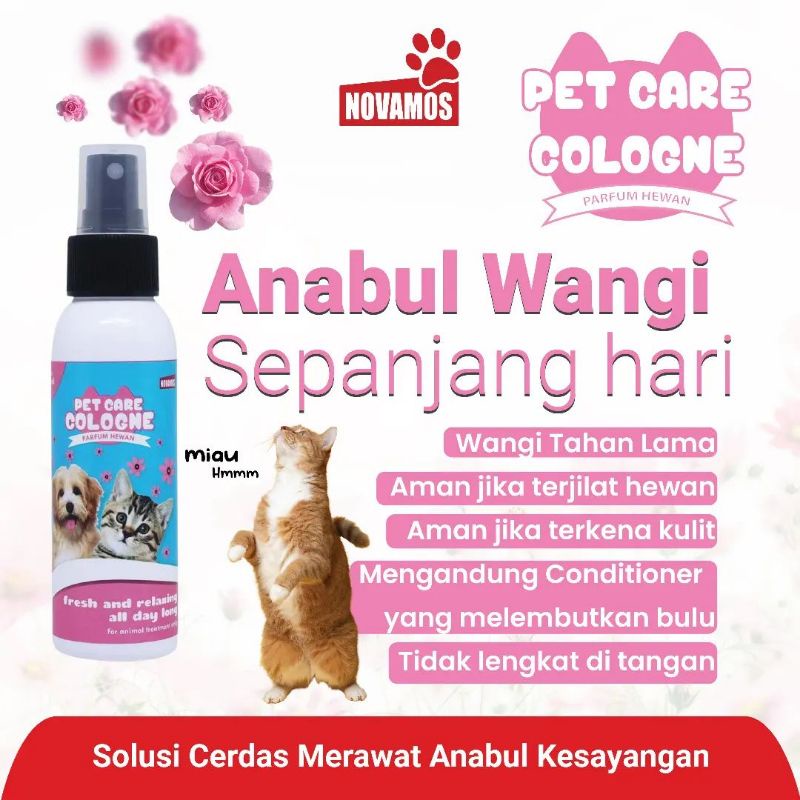 NOVAMOS PET CARE COLOGNE PARFUM HEWAN PELIHARAAN - 100ML