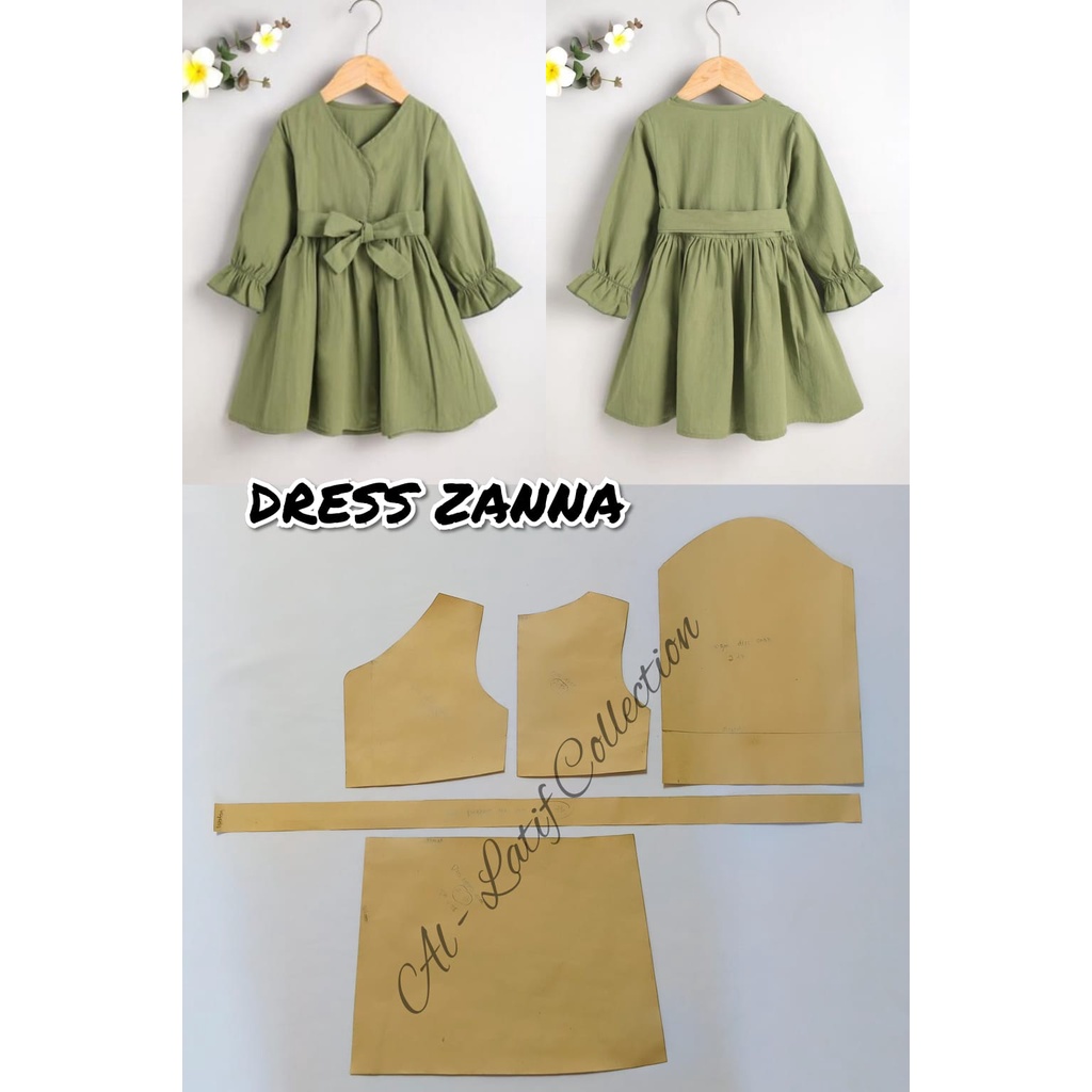 Pola Jiplak / Pola Instan DRESS ZANNA