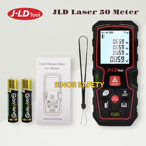 JLD Laser Distance Meteran Alat Ukur Jarak Digital 50 Mtr dan 80 Mtr