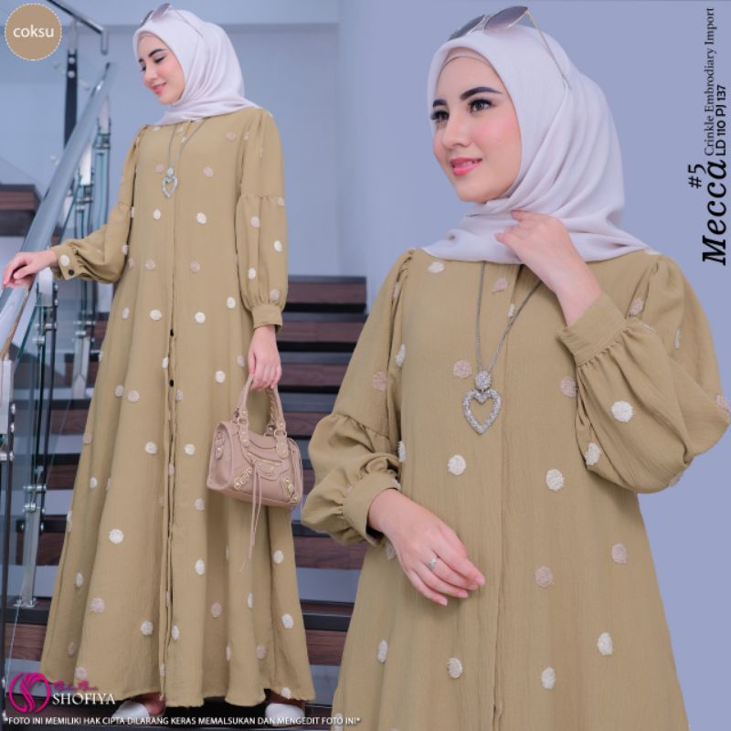 baju gamis kondangan Mecca dress ORI by shofiya