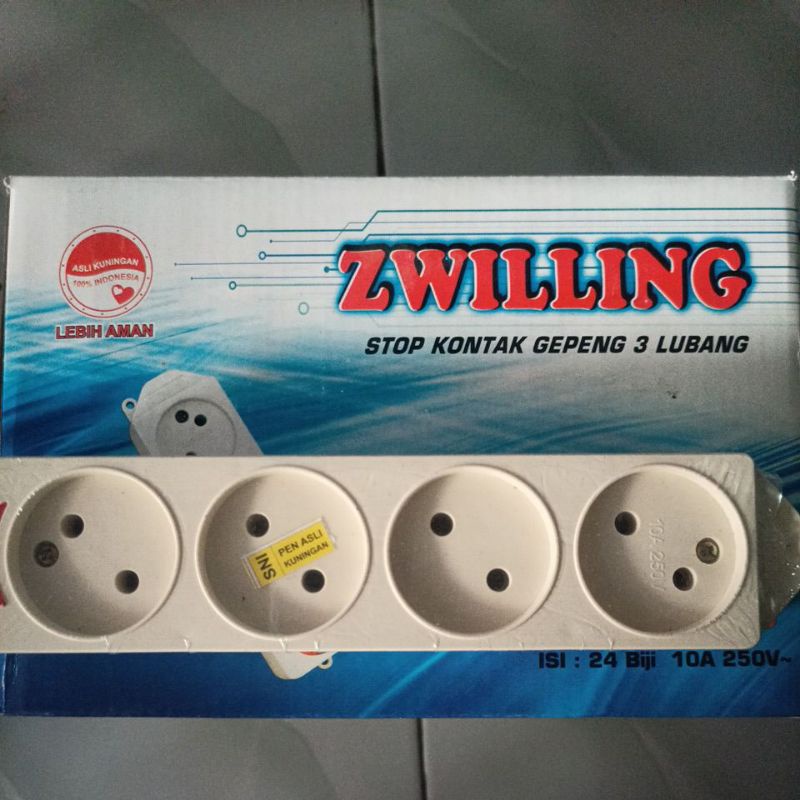 Stop Kontak Gepeng ZWILLING SNI model broco