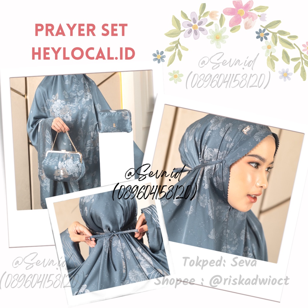 Heylocal LAFIYA  LUELLA PRAYER SET LOCAL ID MUKENA LOCAL.ID MUKENA HEYLOCAL.ID