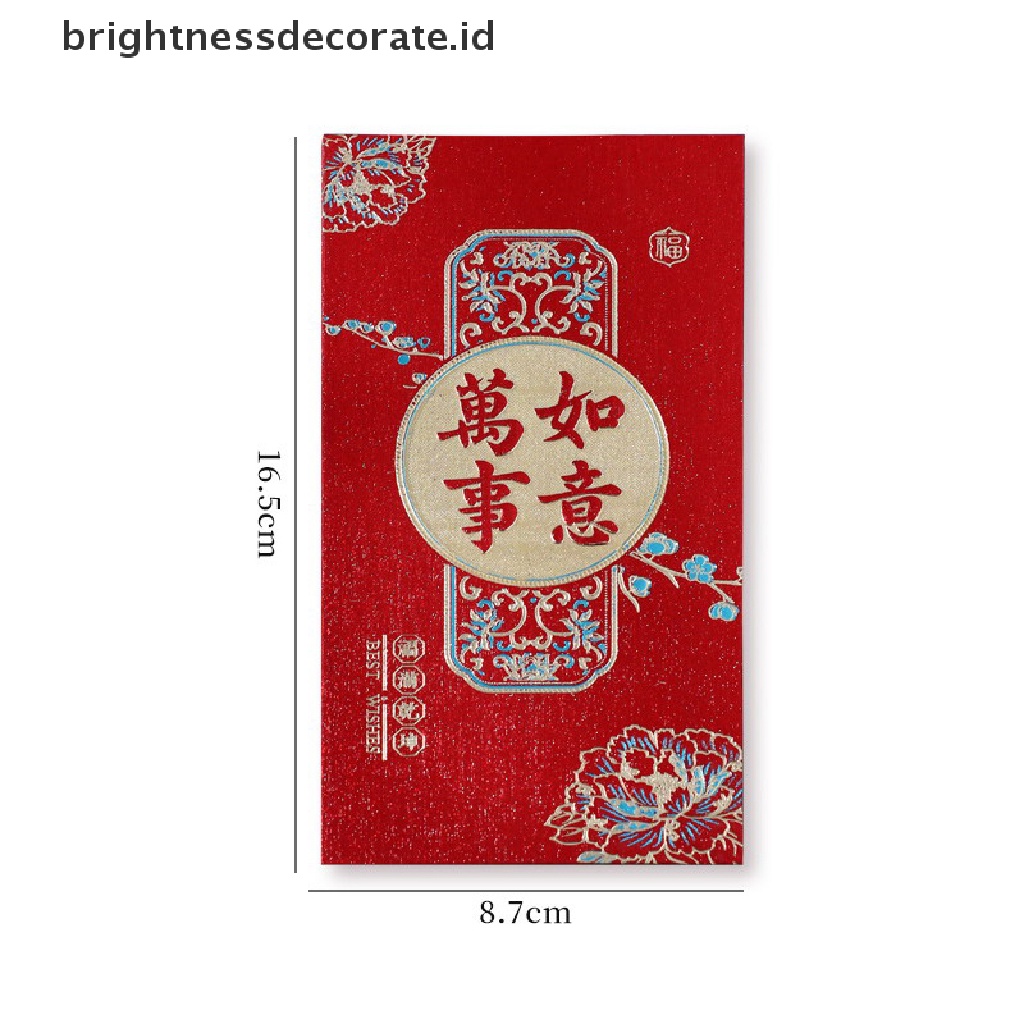 [Birth] 6pcs 2023tahun Kelinci Merah Packet Imlek Amplop Merah Kreatif Hongbao Tahun Baru Festival Musim Semi Nikah Ulang Tahun Amplop Merah [ID]