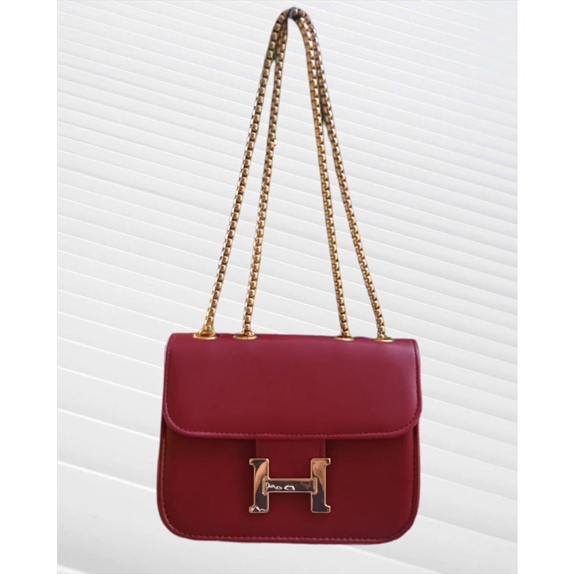 OTS 479 - Slingbag Rantai H Tas Selempang Tas Pesta Handbag Kekinian Trendy