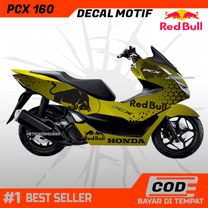 Decal Full Body Motor PCX 160 Motif RED BULL Printing Full Body Motor PCX 160