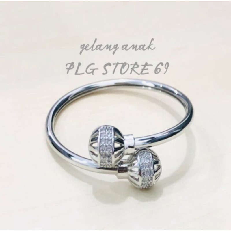 Gelang Tangan Titanium silver Anak Anak