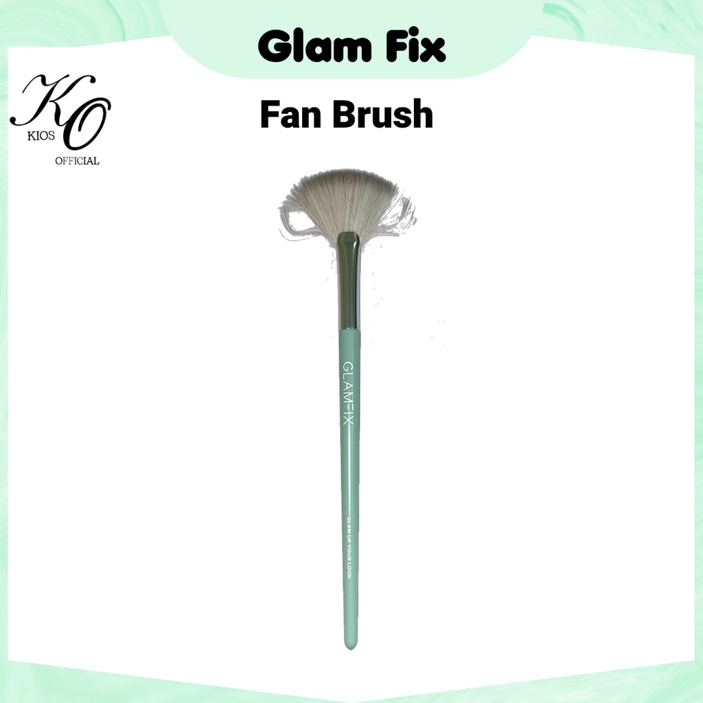 Glam Fix Flawless Powder Brush | Countour Brush | Fan Brush | Highlighter Brush | Eyebrow Brush | Eyeshadow Blending Brush