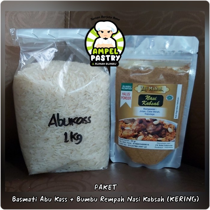 

Buruan beli] PAKET. Basmati Abu Kass + Bumbu Rempah Nasi Kabsah (KERING)
