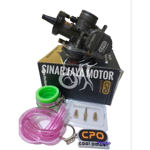 karburator cpo N-racing pwk 24 26 28 30 32 34 black plus gantungan kunci tas