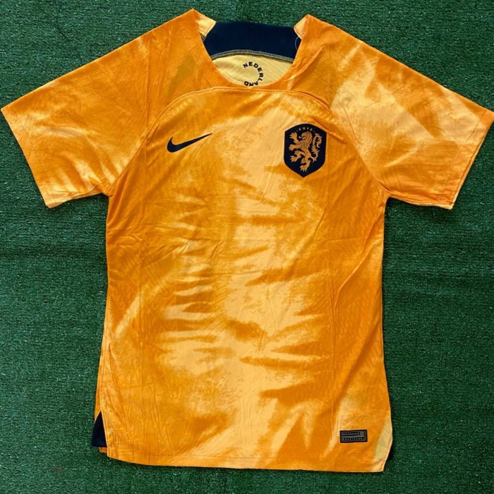 ⭐BISA COD⭐ JERSEY BOLA BELANDA HOLLAND NETHERLAND HOME PLAYER ISSUE PI 2022 2023 - S