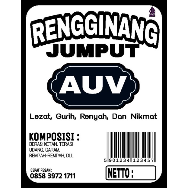 

Rengginang Jumput Mentah