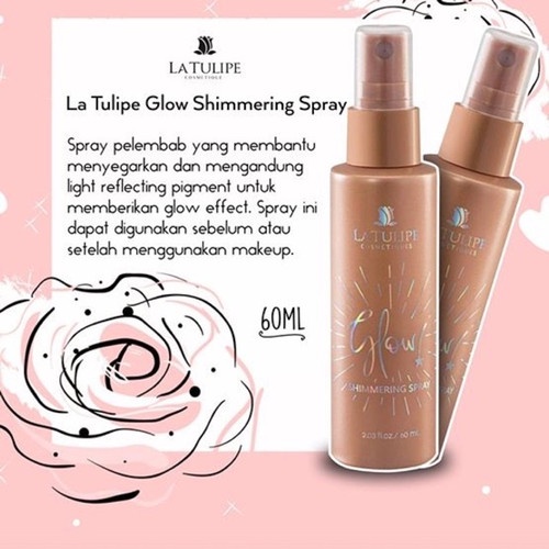 ✨LACIKOSME✨ LA TULIPE SUNSCREEN CREAM - SHIMMERING SPRAY PEELING CREAM BPOM