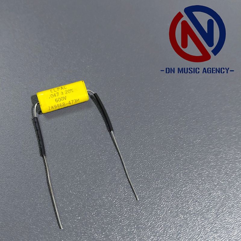kapasitor gitar &amp; bass elpac 473M .047uf 600V original USA