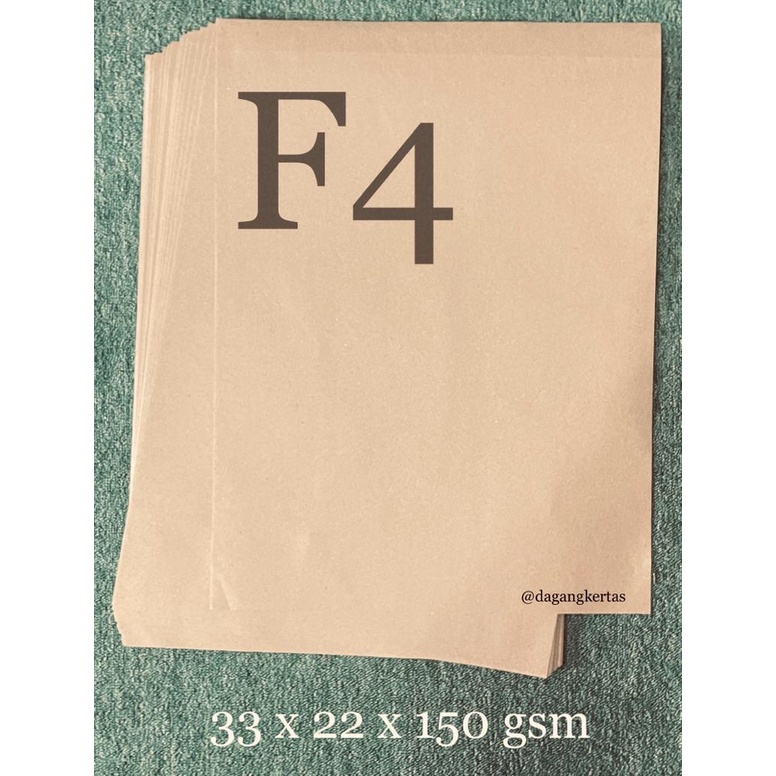 

Kertas Kraft F4 Liner/Samson 150 gsm Paper Bag / 100 pcs (First Hand)