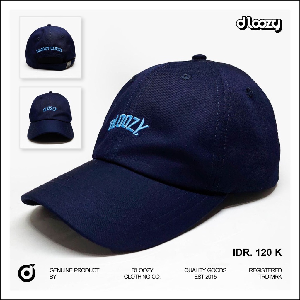 DLOOZY Topi Baseball Caps Hats Navy Dlz03