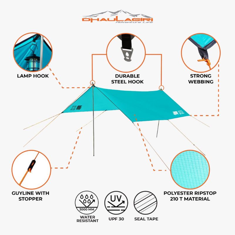 Dhaulagiri Flysheet 3X4 Meter Ultralight Waterproof